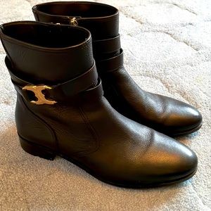 Tory Burch Gemini ankle booties. black size 10.5